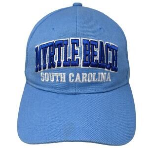 CSI Myrtle Beach South Carolina Baseball Cap Blue One Size Strapback Hat Moon